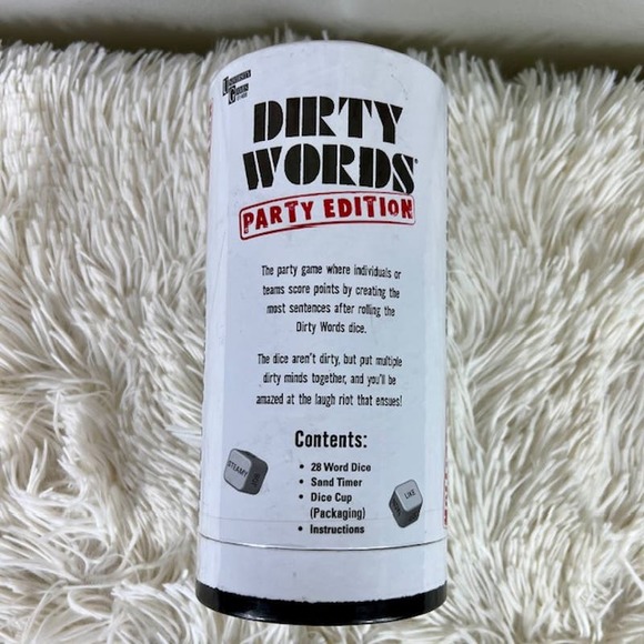 Bundle 3/$10 University Games Dirty Words Adult Dice Word Game NWT - Picture 2 of 3